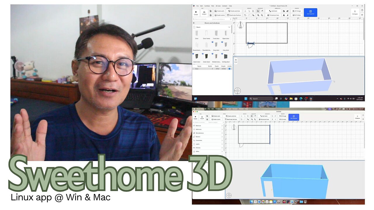 Sweet Home 3D on Windows/Mac: Is the Interior Design App Really Free? (Linux Apps Series)