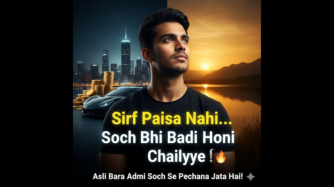 Sirf Paisa Nahi, Soch Bhi Badi Honi Chahiye 💭🔥 | The Real Meaning of Success”