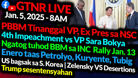 BBM Tinanggal VP, Ex Pres sa NSC | VP Impeachment vs INC Rally? | GTNR Ka Mentong and Ka Ado