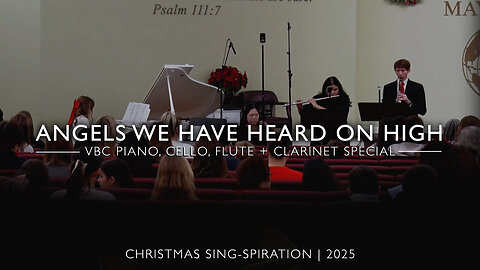 Angels We Have Heard on High (Piano, Cello, Flute + Clarinet) | Christmas Sing-spiration 2025
