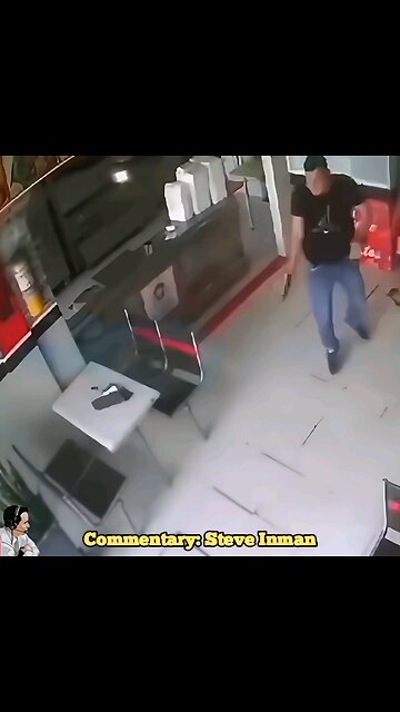 Never rob a man especially while he's eating.