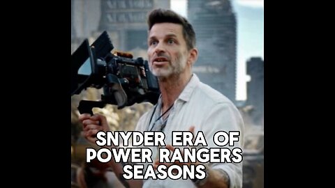 Snyder Era Of Power Rangers. #RestoreTheSnyderVerse #SellPowerRangersToZackSnyder