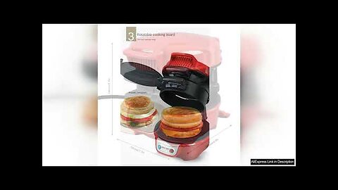 Electric Burger Sandwich Maker 600W Bread Grill Baking Toaster Bread Machine Review