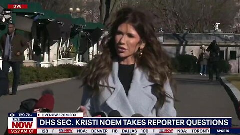 Noem said of converstaion w/ President Trump: "We did discuss the Insurrection Act