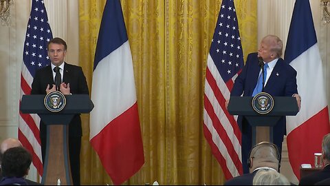 President Trump Holds a Press Conference with President Emmanuel Macron of France