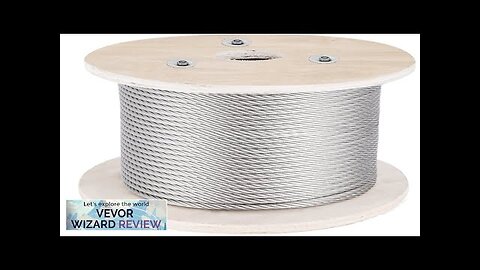 VEVOR 5/32 Stainless Steel Cable 500FT T316 Wire Rope 1x19 Marine Grade Review