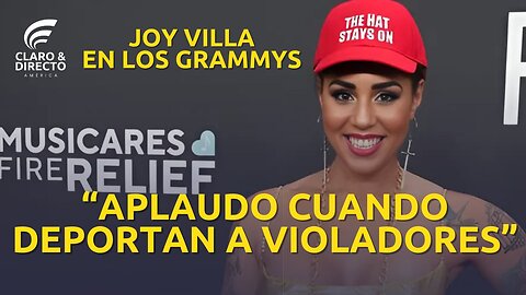 Joy Villa desafía a Hollywood en los Grammy: 'Aplaudo las deportaciones de criminales'