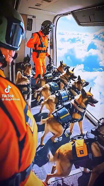 These servicemen and their service dog are Badass!!