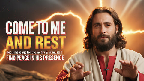 Come to Me and Rest | God's Message for the Weary & Exhausted | Find Peace in His Presence