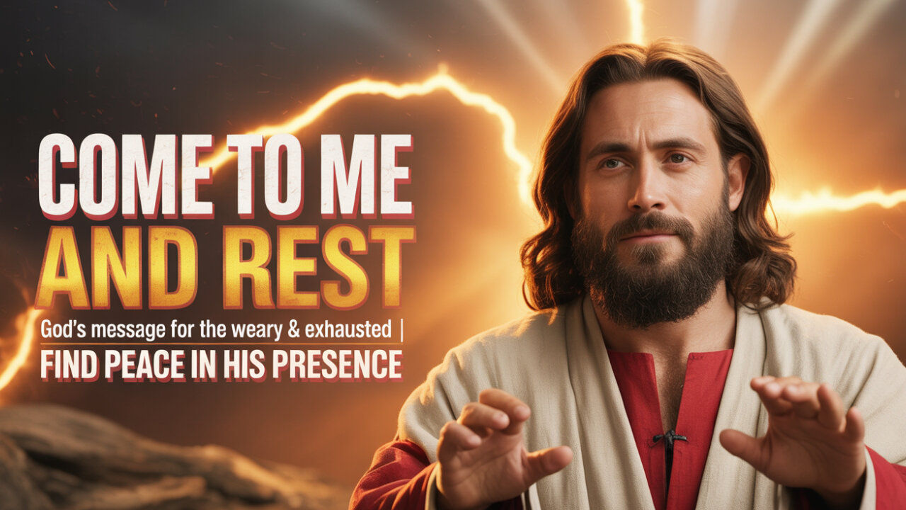 Come to Me and Rest | God's Message for the Weary & Exhausted | Find Peace in His Presence