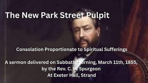 Consolation Proportionate to Spiritual Sufferings