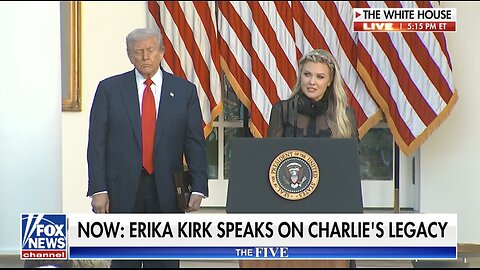 Erika Kirk delivers powerful tribute as Trump awards fallen Turning Point founder top honor