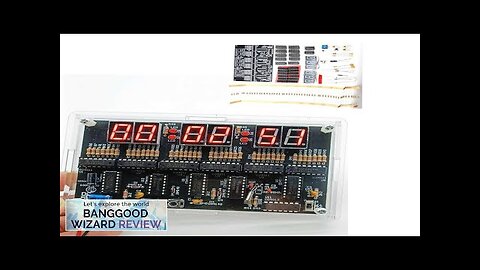 6 Digits DIY Clock Kit Auto Display Time DIY Alarm Clock Soldering Review