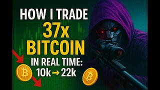 The Exact 37× BTC Setup I Use (10K → 22K) $10,000 to $22,000 with 37× BTC No TA, Live