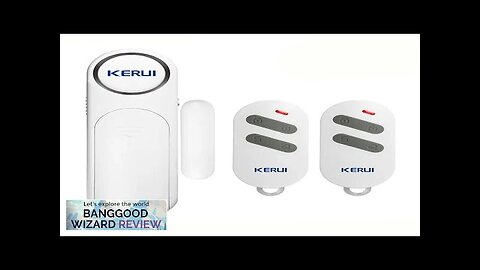 KERUI D121 Wireless Door/Windows Sensor Alarm 300ft 120dB Anti-Theft Smart Remote Control Review