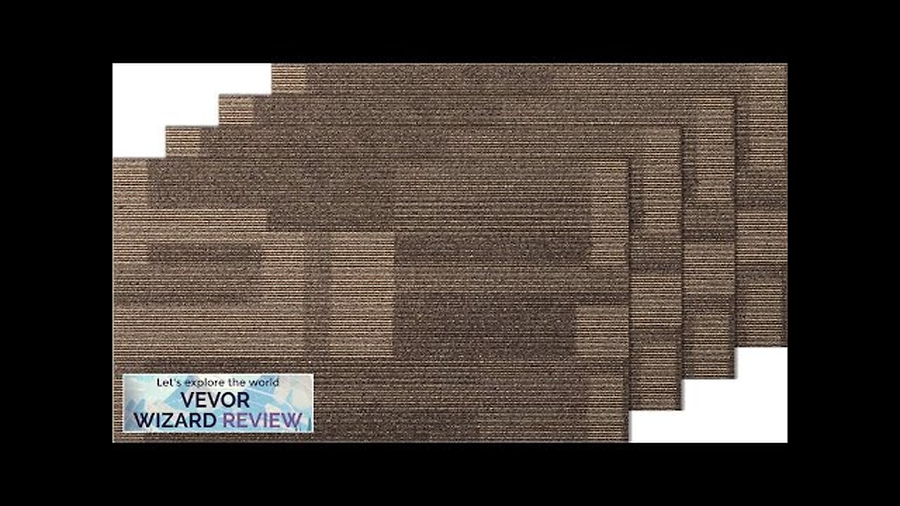 VEVOR Carpet Tiles Reusable 24"x 24"Carpet Squares With Padding Attached Soft Padded Review