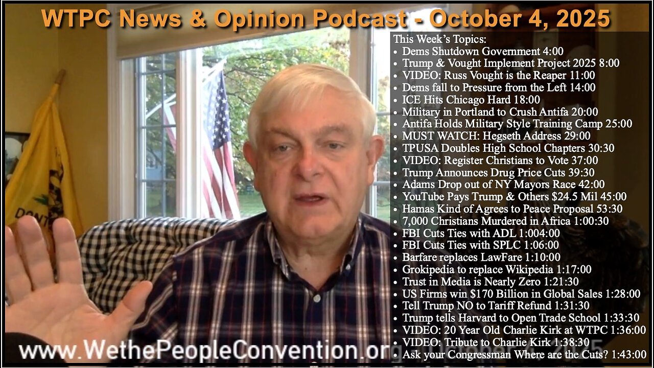 We the People Convention Weekly News & Opinion 10-4-25