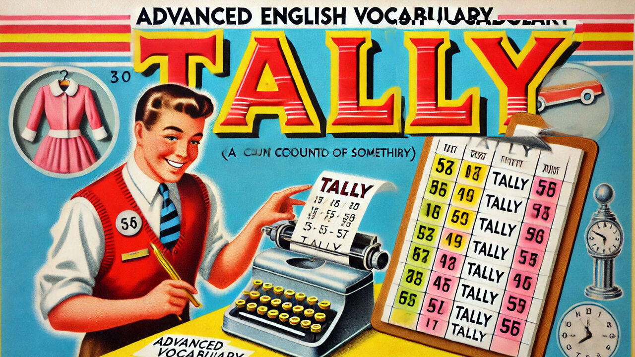 Vocabulary and Pronunciation "TALLY" Advanced English