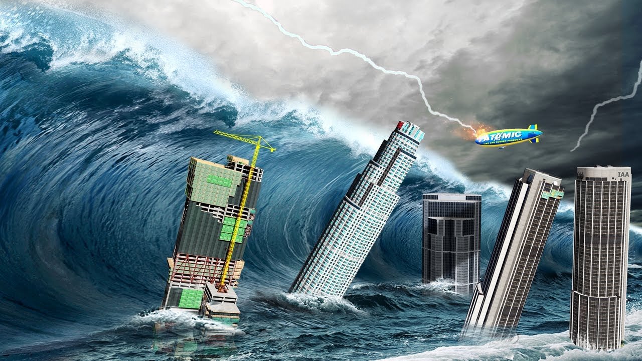 GTA 5 - The BIGGEST Tsunami EVER!!