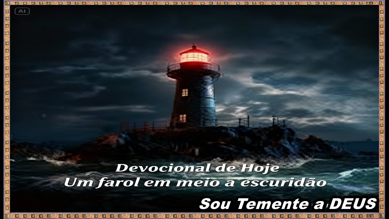Devocional de Hoje (Um farol em meio a escuridão)