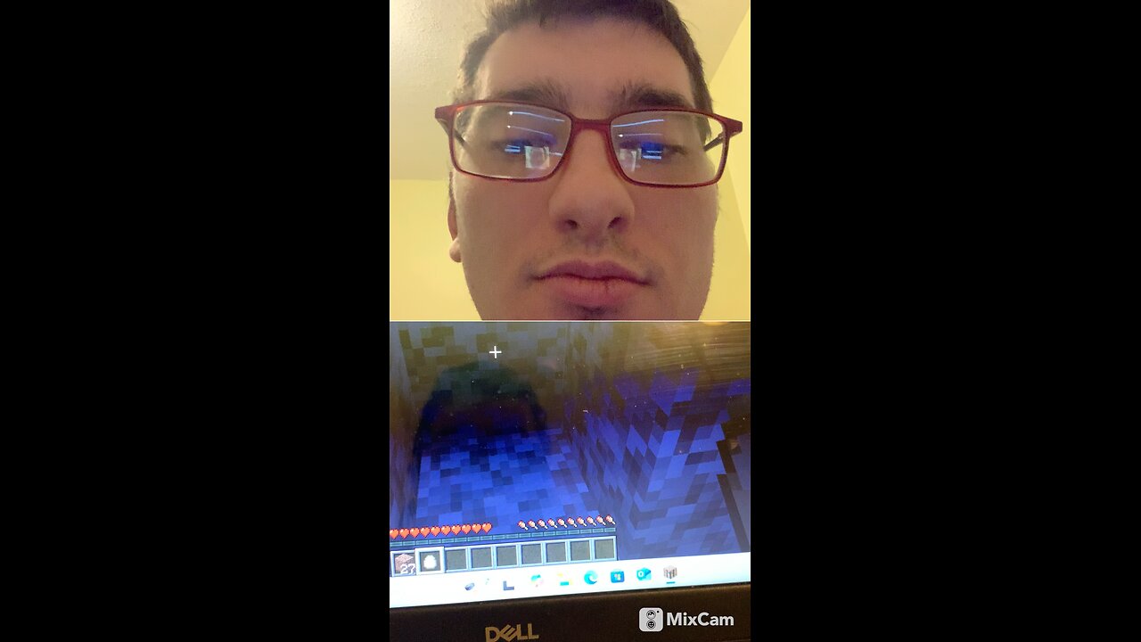Playing Minecraft