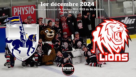 Faits saillants hockey - Match du 1er décembre 2024 - Finale du tournoi de St-Jérôme