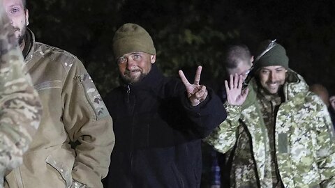 Military and civilian prisoners of war released by Russia arrive back in Ukraine