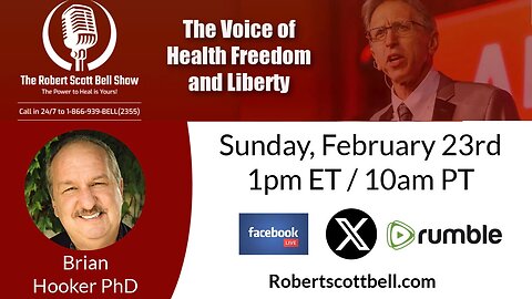 A Sunday Conversation with Brian Hooker PhD – RFK Jr., Measles Panic, and Breaking the Pharma Stranglehold - The RSB Show 2-23-25