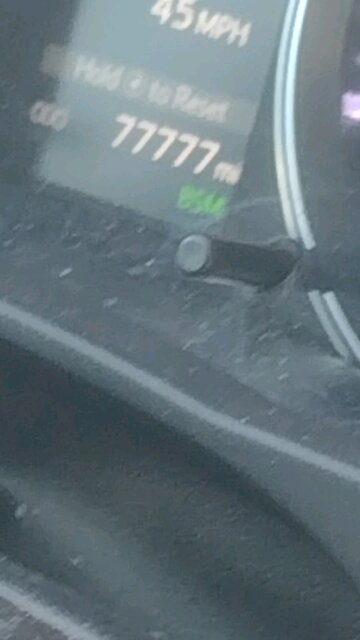 Car gets 77,777 miles