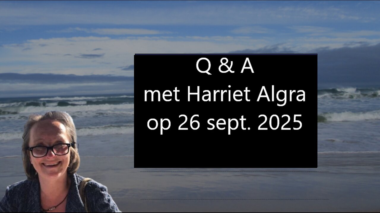 Q & A met Harriet Algra op 26 sept.2025