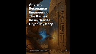 Ancient Resonance Engineering: The Karnak Rose-Granite Glyph Mystery