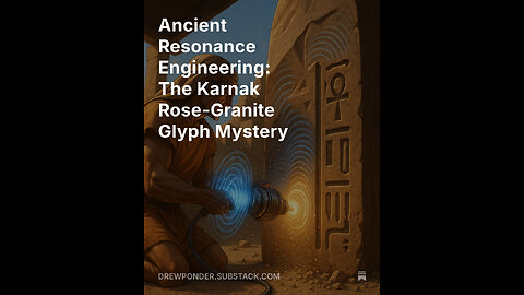 Ancient Resonance Engineering: The Karnak Rose-Granite Glyph Mystery