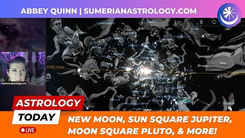 🌞 Astrology Today - New Moon, Sun Square Jupiter, Moon Square Pluto, Quarter Moon & More (Sidereal)