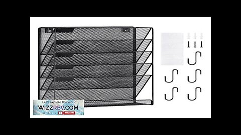 VEVOR File Wall Rack Mesh Wall File Holder 1-Piece 6 Pockets Review