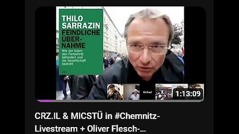 CRZ.IL & MICSTÜ in #Chemnitz & OliverFlesch-Mod. LiveStream Trauerzug1.9.2018DanielHillig-Mord