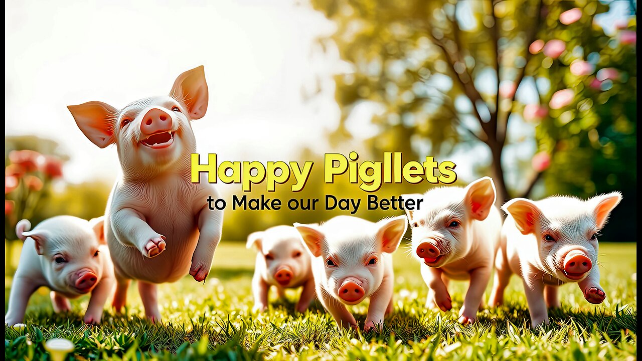 Happy Piglets to Make Your Day Better