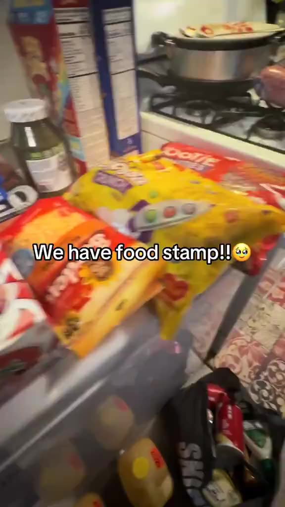 Another EBT holder celebrates buying junk with your tax money.