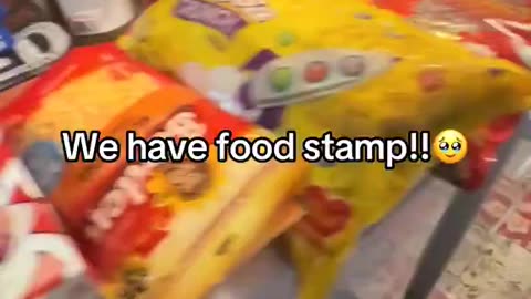 Another EBT holder celebrates buying junk with your tax money.