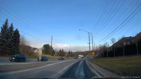 [4K] Newmarket, Ontario! #2 Light Snow and Windy day driving, ON. CA.