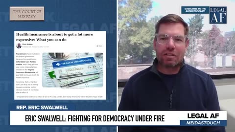 Eric Fang Fang Swalwell blames the Republicans for the Democrats shutdown