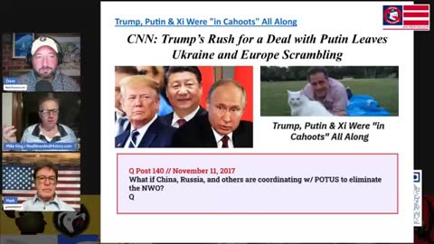 News Treason Q News Review With Mike King - Trump, Putin & Xi Were in Cahoots All Along 2-19-25