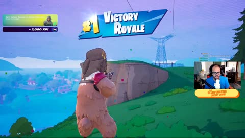 My FIRST Win In The NEW Season! (Fortnite Simpsons)