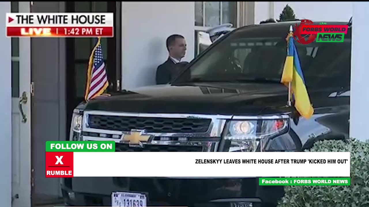 President Zelensky kicked out of the White House by President Trump