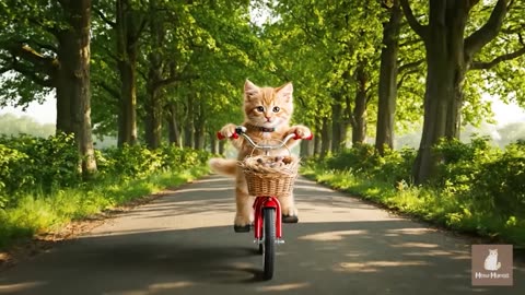 Mama Cat Trims Fur on the Farm and Makes Tiger Hat For Kittens At Home🐾🎩🐯_7