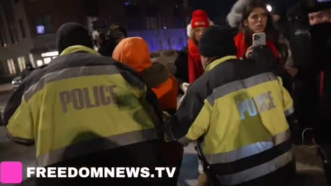 Anti-Trump protestors are clashing with J6 Freedom groups outside the DC jail