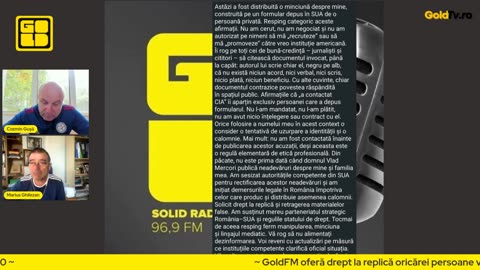 Marius Ghilezan despre scandalul “Birchall-CIA”