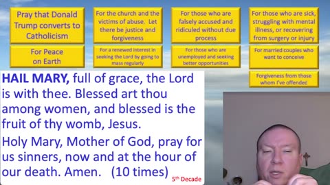 Mary's Daily Live Holy Rosary Prayer at 8:00 p.m. EDT 10/14/2025
