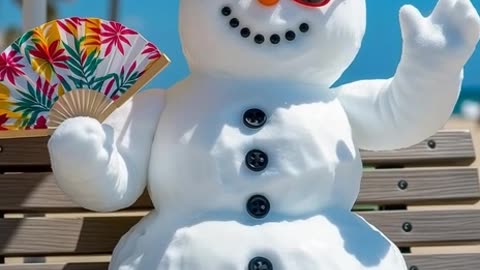 Snowman on vacation...