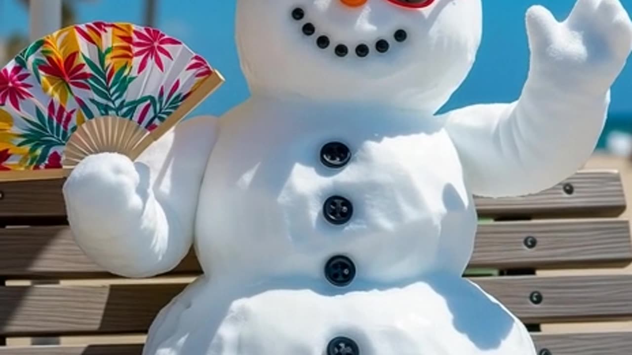 Snowman on vacation...