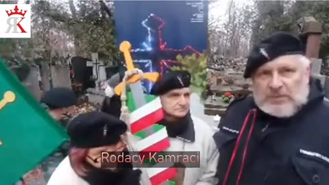 RODACY KAMRACI -Roman Dmowski -82 rocznica śmierci, Cmentarz Bródnowski, Warszawa, 02.01.2021 sobota